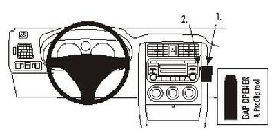 ProClip Monteringsbygel Suzuki Aerio 05-09/Liana 04-06