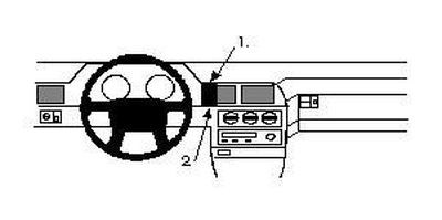 ProClip Monteringsbygel Volvo S90/V90 97-98, Volvo 760 88-90, Volvo 960 91-97