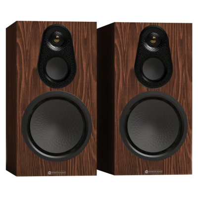 Monitor Audio Silver 100 8G stativhögtalare, valnöt par