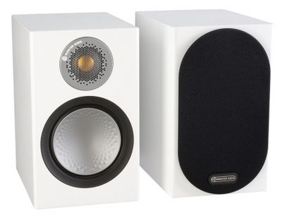 Monitor Audio Silver 50 mattvita stativhögtalare