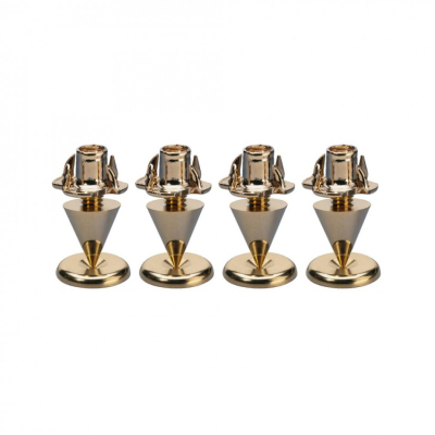Monacor SPS10-Gold högtalarspikes i metall, 4-pack
