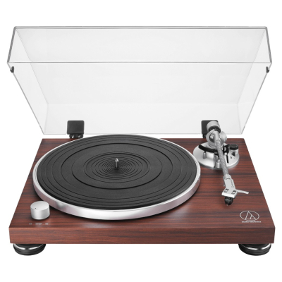 Audio-Technica AT-LPW50BT-RW skivspelare med Bluetooth, valnöt