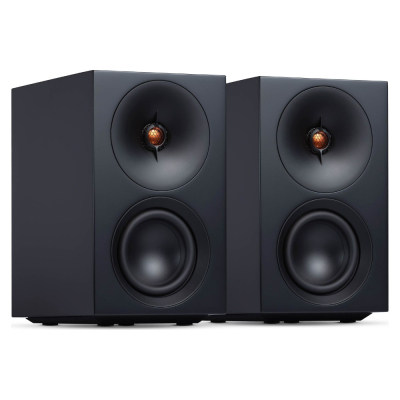 Cambridge Audio L/R S kompakta aktiva stereohögtalare, svart par