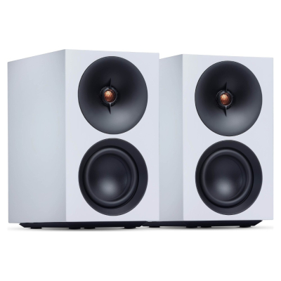 Cambridge Audio L/R S kompakta aktiva stereohögtalare, vitt par