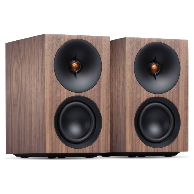 Cambridge Audio L/R S kompakta aktiva stereohögtalare, valnöt par