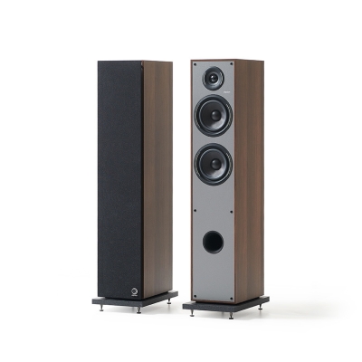 Elipson Horus 11F golvhögtalare Walnut/Dark Grey, par