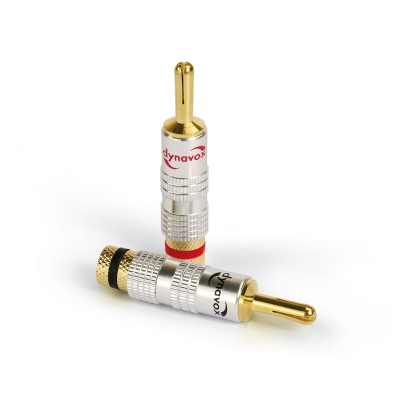 Dynavox låsbara banankontakter, 4-pack
