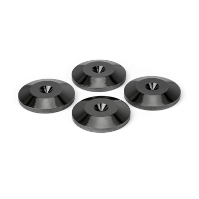 Dynavox spikesunderlägg i svart, 4-pack