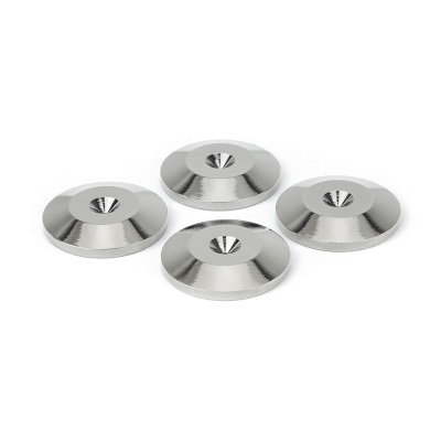 Dynavox spikesunderlägg i silver, 4-pack