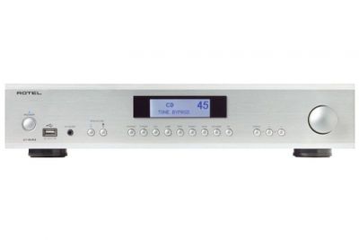 Rotel A14 MKII stereoförstärkare med DAC, RIAA-steg & MQA-stöd, silver