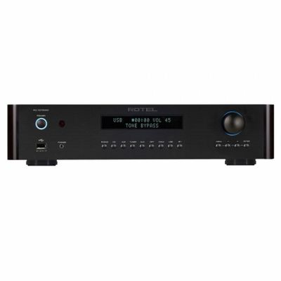Rotel RC1572 MKII stereoförsteg med DAC, RIAA-steg & MQA-stöd, svart