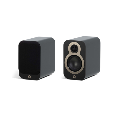 Q Acoustics 3010c stativhögtalare, mattsvart