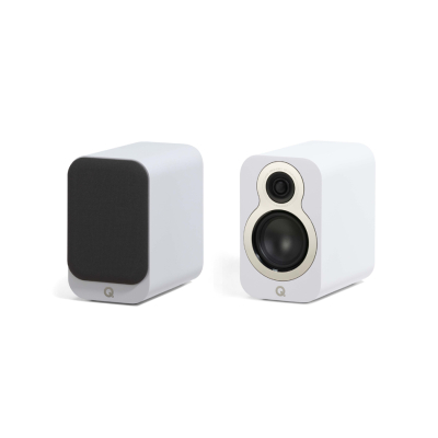 Q Acoustics 3010c stativhögtalare, mattvit