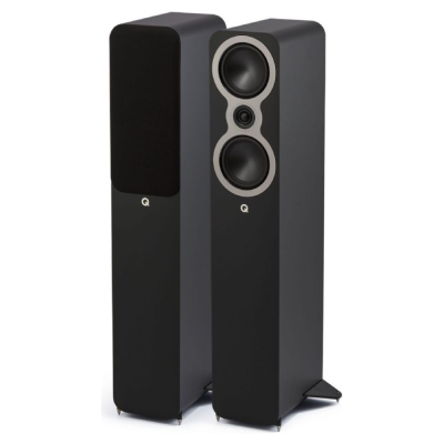 Q Acoustics 3040c golvhögtalare, mattsvart par