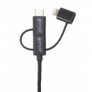 iSimple 3in1 USB laddning - USB C/ Micro / Lightning i gruppen Billjud / Smartphone i bil / Tillbehör för mobilen hos BRL Electronics (403IS9406)