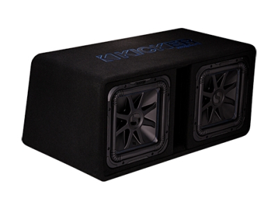 Kicker Solo-Baric L7S DL7S122, portad 2x12 tums baslåda, 2 ohm