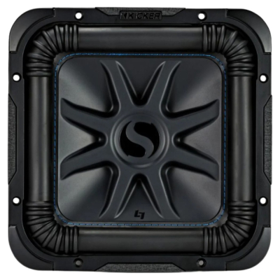 Kicker Solo-Baric L7S102, fyrkantigt 10 tums baselement, 2x2 ohm