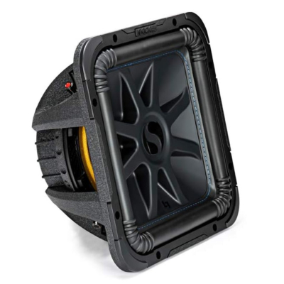 Kicker Solo-Baric L7S124, fyrkantigt 12 tums baselement, 2x4 ohm