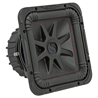 Kicker Solo-Baric L7R102, fyrkantigt 10 tums baselement, 2x2 ohm