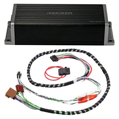 Kicker KEY200.4ISO, 4-kanaligt Plug & Play DSP-slutsteg