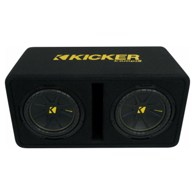 Kicker CompC DCWC102, portad 2x10 tums baslåda, 2 ohm