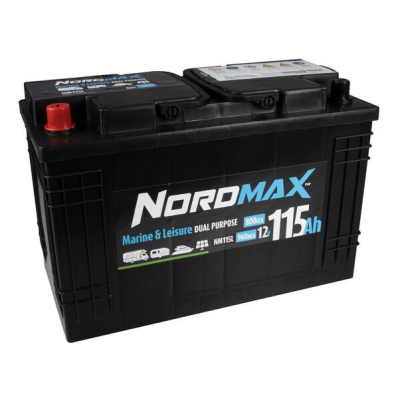Nordmax NM115L 12V förbrukningsbatteri, 115 Ah