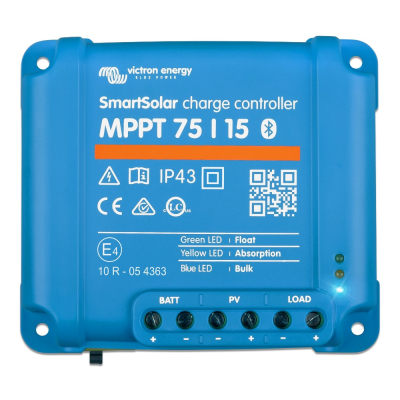 Victron SmartSolar MPPT 75/15, laddningsregulator för solpaneler