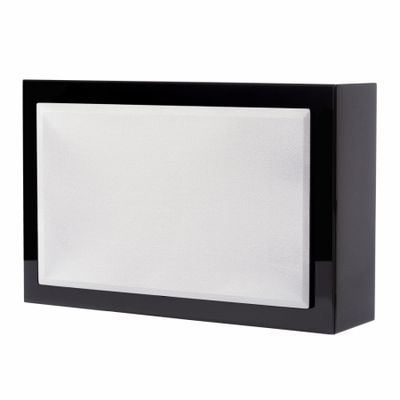 DLS Flatsub 8.2 vägghängningsbar aktiv subwoofer, pianosvart