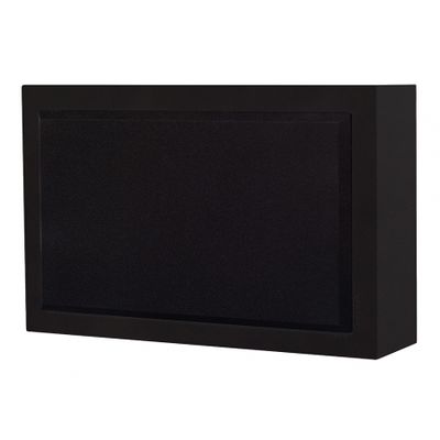 DLS Flatsub 8.2 vägghängningsbar aktiv subwoofer, mattsvart