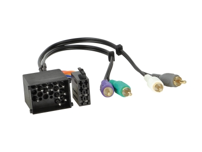 Aktiv system-adapter BMW/Landrover/Rover, 17-pin till RCA