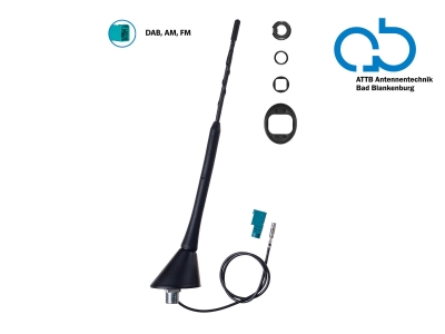 Takantenn AM/FM DAB+ passiv, 76° lutning