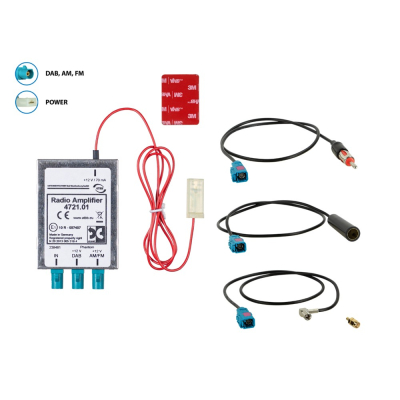 Antenna splitter AM/FM DAB+, DIN(f)>DIN(m)
