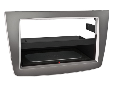 2-DIN Monteringsram Inbay Alfa Romeo Mito, silver