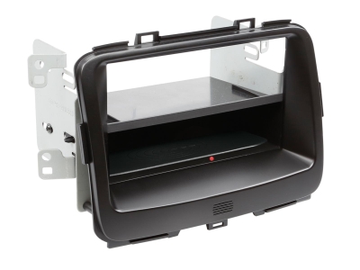 1-DIN monteringsram m. trådlös laddning Kia Carens 2013>, svart