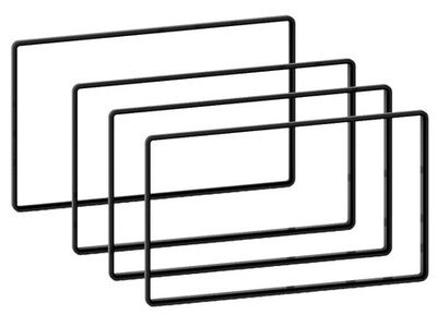 Avståndsram 2-DIN 2,5 mm/3 mm