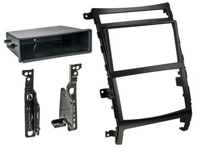Monteringsram 1-din Hyundai ix55 09-, veracrus 06- svart