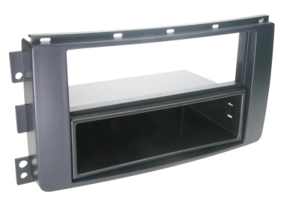 Monteringsram 2-DIN med prylfack Smart ForFour/FourTwo, svart