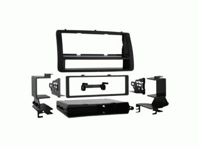 Monteringsram 1-DIN med prylfack Toyota Corolla 2002-2007, svart