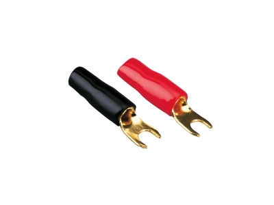 Spade-kontakter 10mm², 2 röd/2 svart