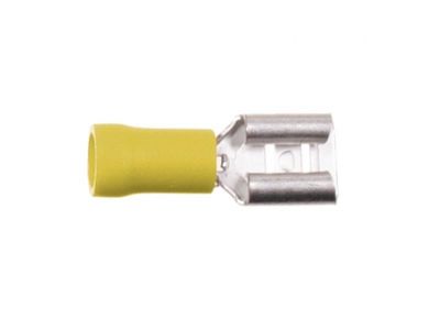 Flatstift 6,3mm² Gul