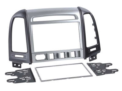 Monteringsram 2-DIN Hyundai Santa Fe, silver/svart