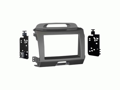 Monteringsram 2-DIN Kia Sportage, grå