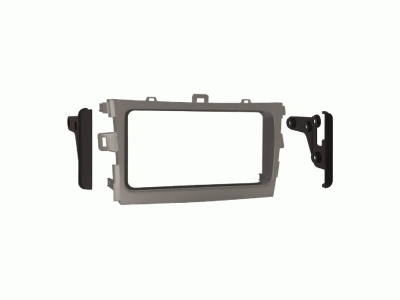 Monteringsram 2-DIN Toyota Corolla 2009-2013, silver