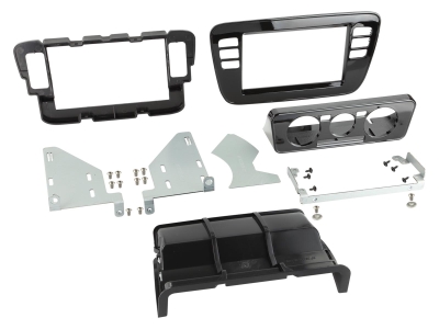 Monteringsram 2-DIN Seat/Skoda/VW, piano black