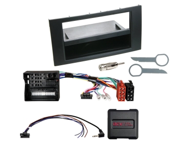 2-DIN Kit med prylfack Ford, SWC/CAN Bus/antenn