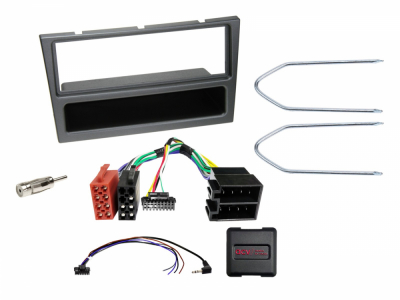 1-DIN Installationskit med prylfack Opel, analog/SWC