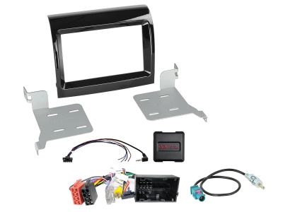 2-DIN Kit Citroen/Fiat/Opel/Peugeot, med OEM HU Rattstyrning