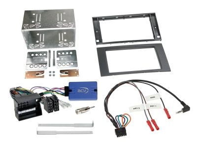 2-DIN Kit Ford svart SWC/CAN Bus/antenn