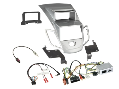 2-DIN Kit Ford Fiesta 06/2010-09/2012 silver