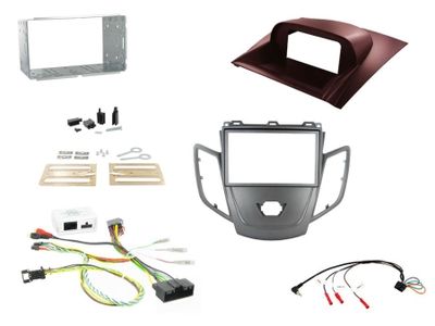 Installationskit Ford Fiesta 10-12, Grafitgrå, Röd